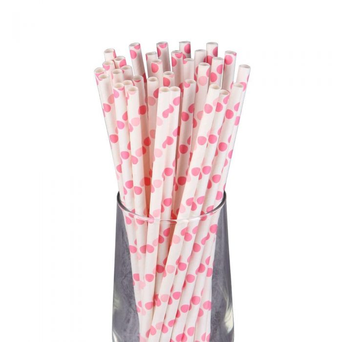 Reusable bamboo straw with logo
