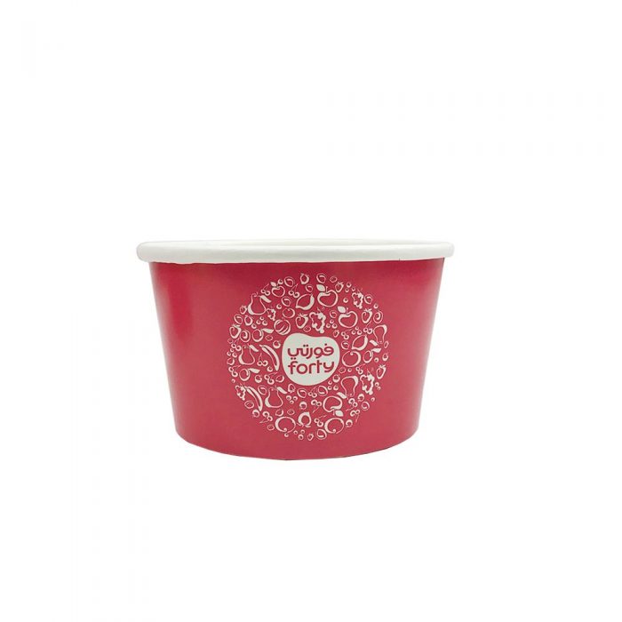 1000ml red paper bowls - Image 2