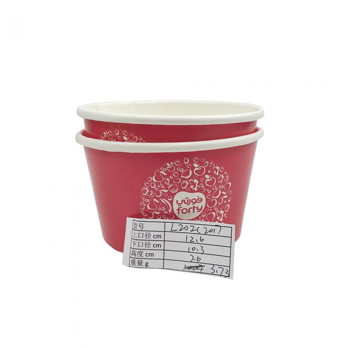 1000ml red paper bowls - Image 8