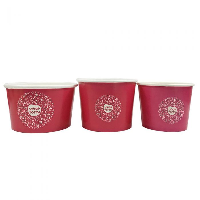 1000ml red paper bowls - Image 10