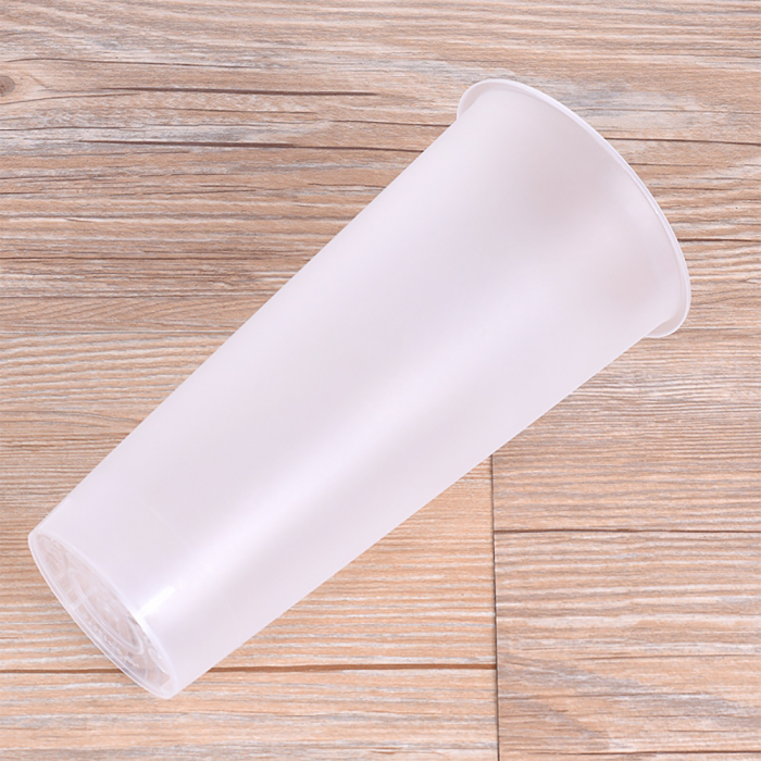 700ml plastic cold orange juice drinking cups with lids