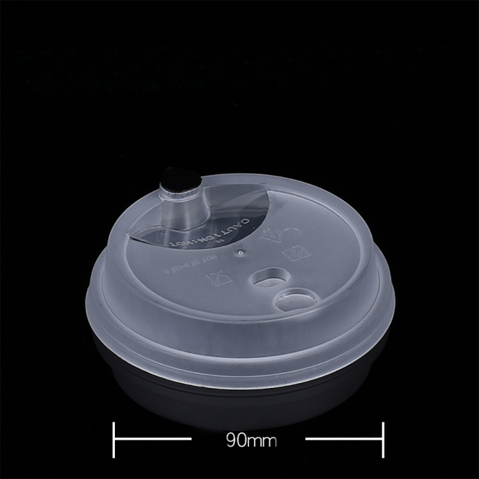 700ml plastic cold orange juice drinking cups with lids - Image 2