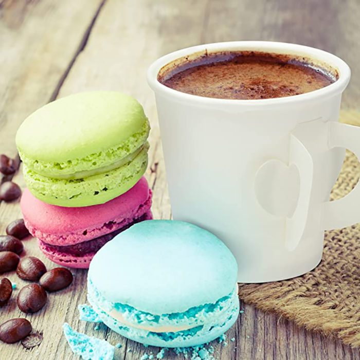 Custom logo insulated disposable paper cups with handle - Image 5